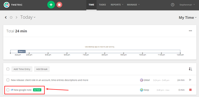 Time Tracking in Google Apps - G Suite