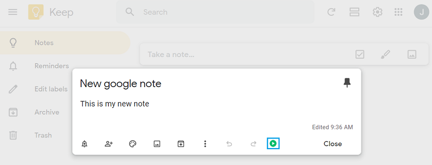Time Tracking in Google Keep