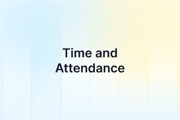 Time and Attendance
