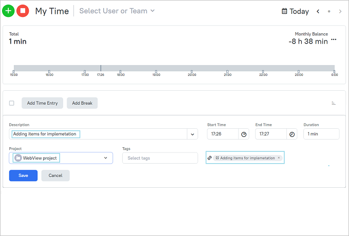 Backlinks to Excel from TMetric