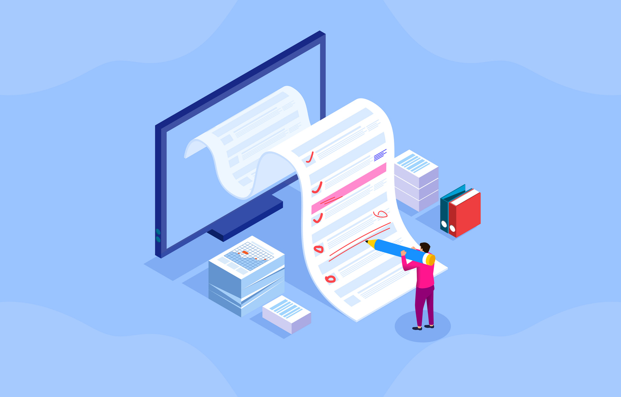 Graphic showing clocks, invoices, and payment tools used in agency billing systems.