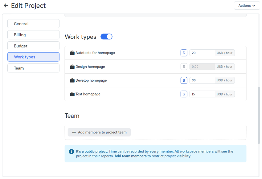 How To Set Up Billable Project