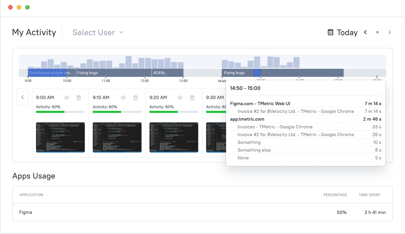 TMetric time tracker